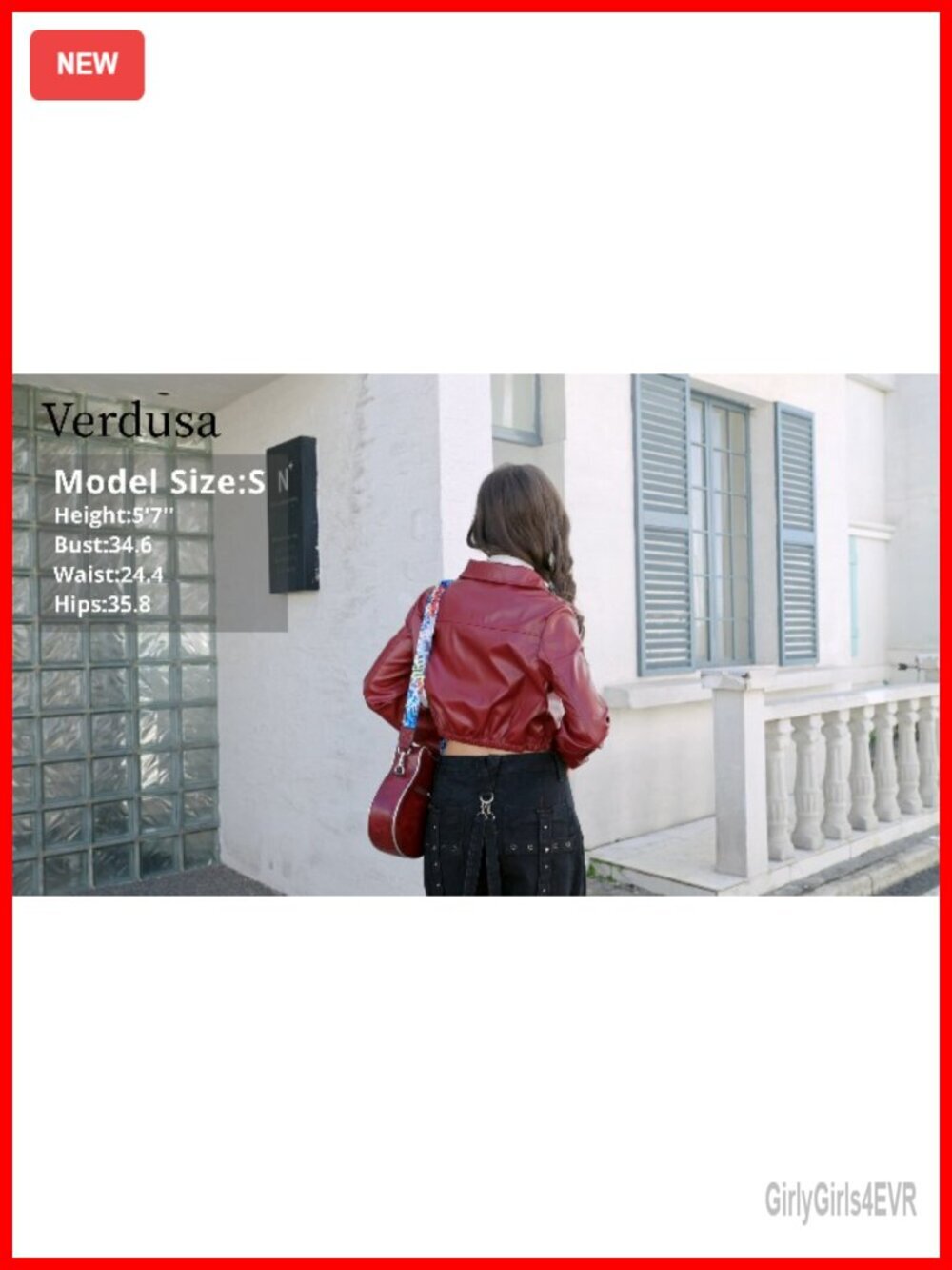 Women's Motorcycle Leather Race Car Jacket Cropped Streetwear Lightweight Long - Picture 5 of 5